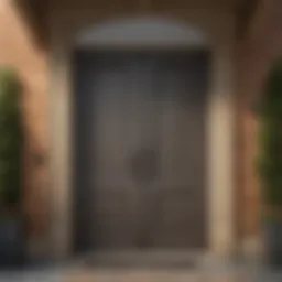 Sanded front door showcasing a smooth surface