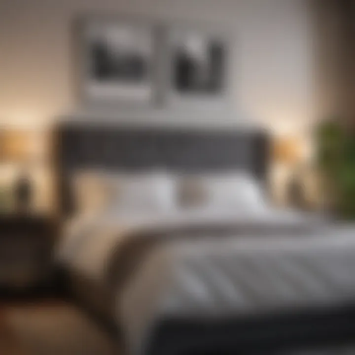 Creative decor ideas using above bed frame
