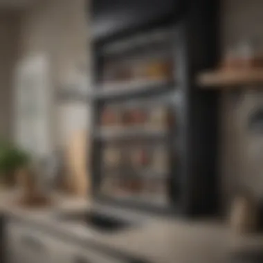 Maximizing Vertical Space Vertical space utilization with a functional spice rack design