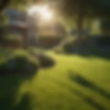 A lush lawn thriving under the sun