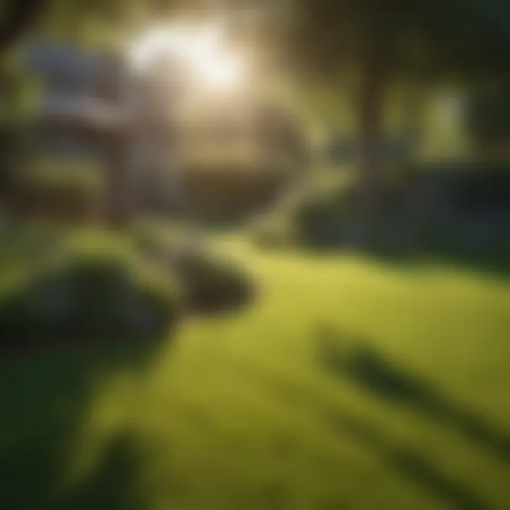 A lush lawn thriving under the sun