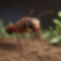 Close-up of various ant species found in homes
