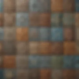 A collection of different tile types showcasing their unique textures and designs