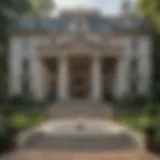 Stunning exterior view of Atlanta's premier mansion showcasing modern architecture.