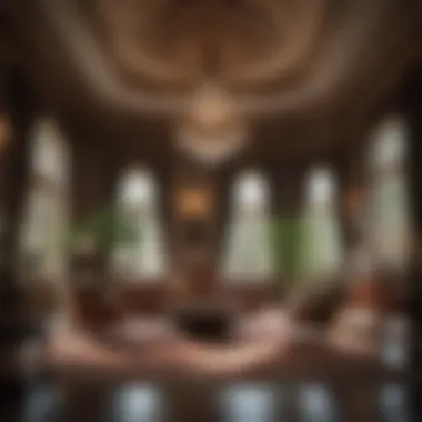 Interior Splendor: Luxurious Living Spaces of the Mansion Luxurious interior of the mansion featuring opulent furnishings and decor.