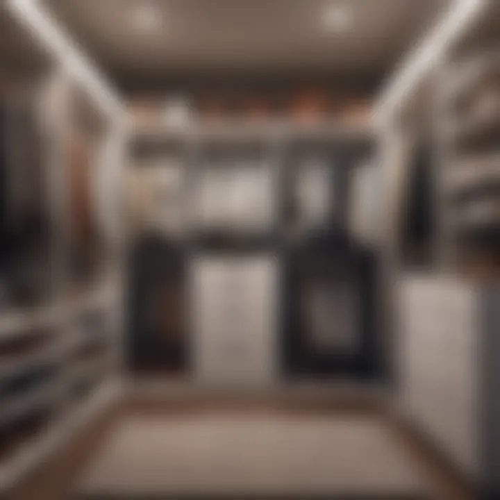 A before and after comparison of a closet space