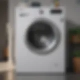 Affordable front-loading washing machine in a modern laundry room