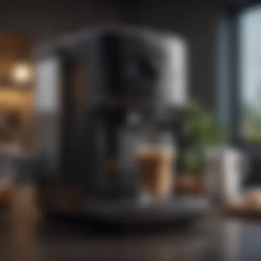 A modern coffee maker showcasing sleek design and functionality