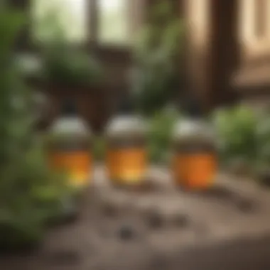 Chemical vs. Natural Insecticides Illustration comparing chemical and natural insecticides