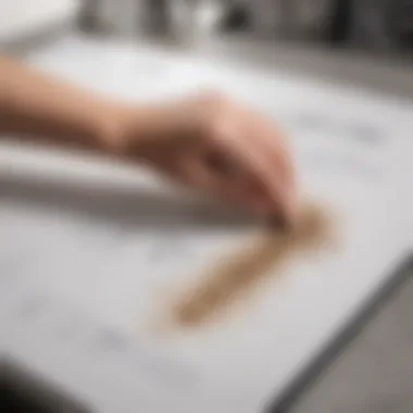 Illustrated Cleaning Guide A step-by-step guide illustrated on a whiteboard