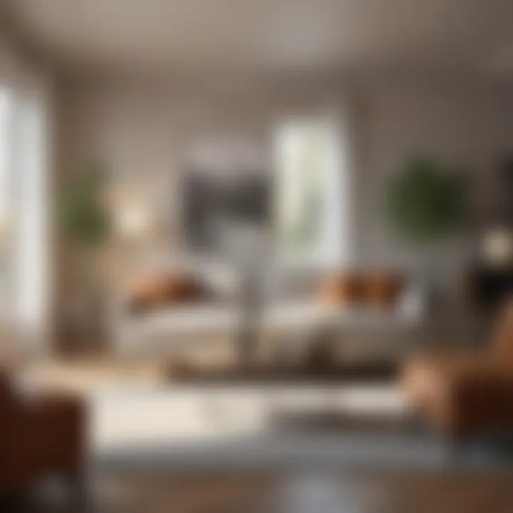 A clean, stylish living area free from coffee stains