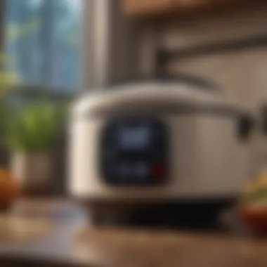 Intuitive User Interface User-friendly interface of a modern small rice cooker