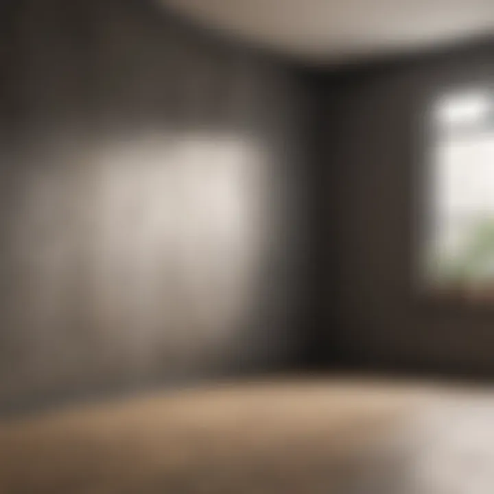 Cleaned wall after successful mold removal