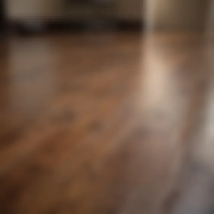 Before and after refinishing hardwood floors