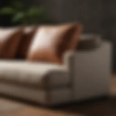 Variety of materials used in Better Homes and Garden sofa construction