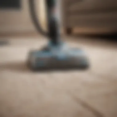 Effective Carpet Cleaning Solution Bissell cordless steam cleaner in action on a carpet