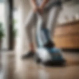 Innovative design of Bissell cordless steam cleaner