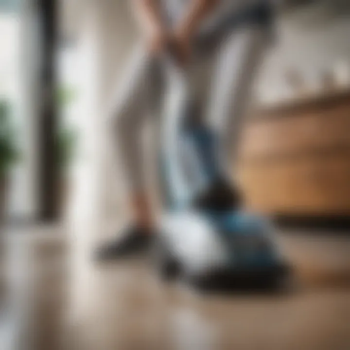 Innovative design of Bissell cordless steam cleaner