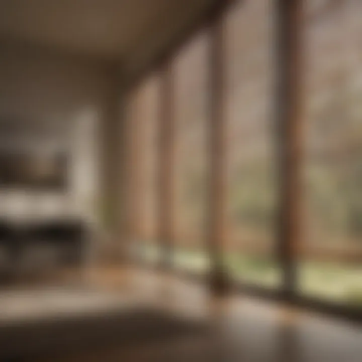 Demonstration of light control with layered blinds