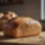 Freshly baked loaf of bread from the Breville machine