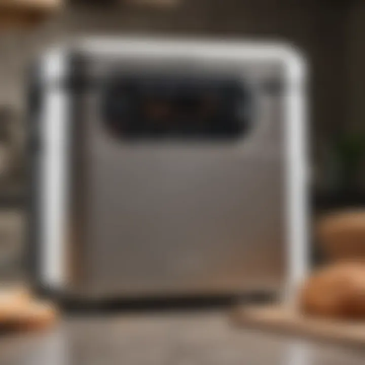 Breville bread machine showcasing its user-friendly interface