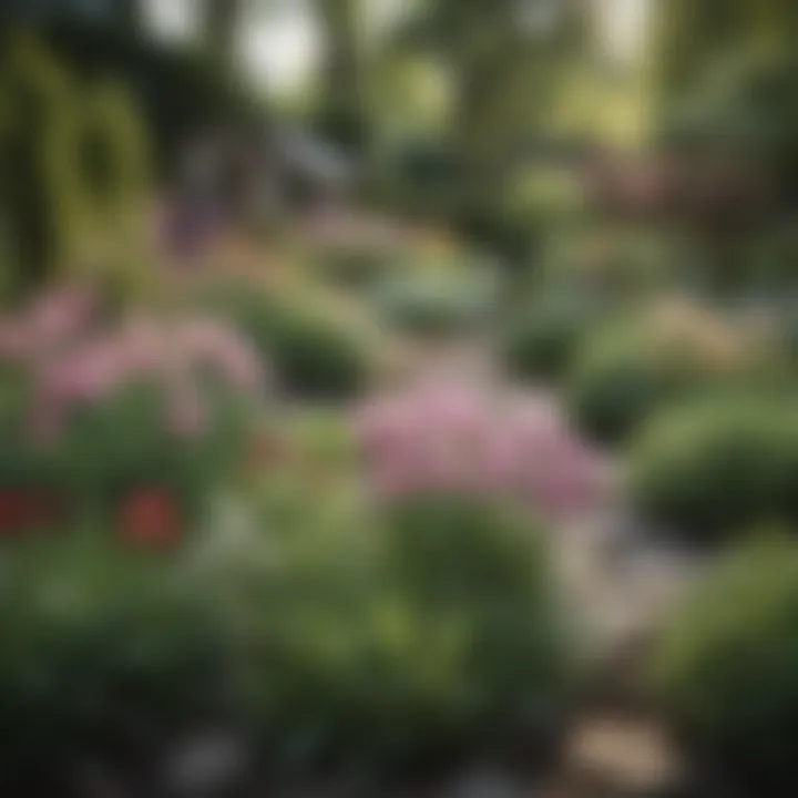 A picturesque garden featuring an array of June-blooming bulbs
