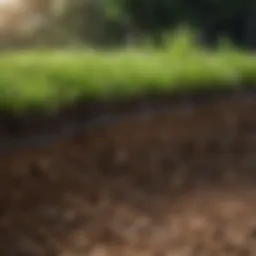 A lush green lawn with well-soil depth