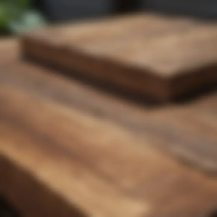 Various wood types suited for deck construction