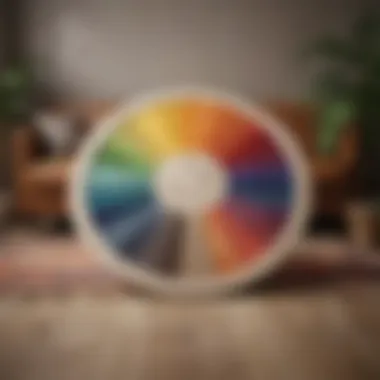 Color wheel illustrating color theory