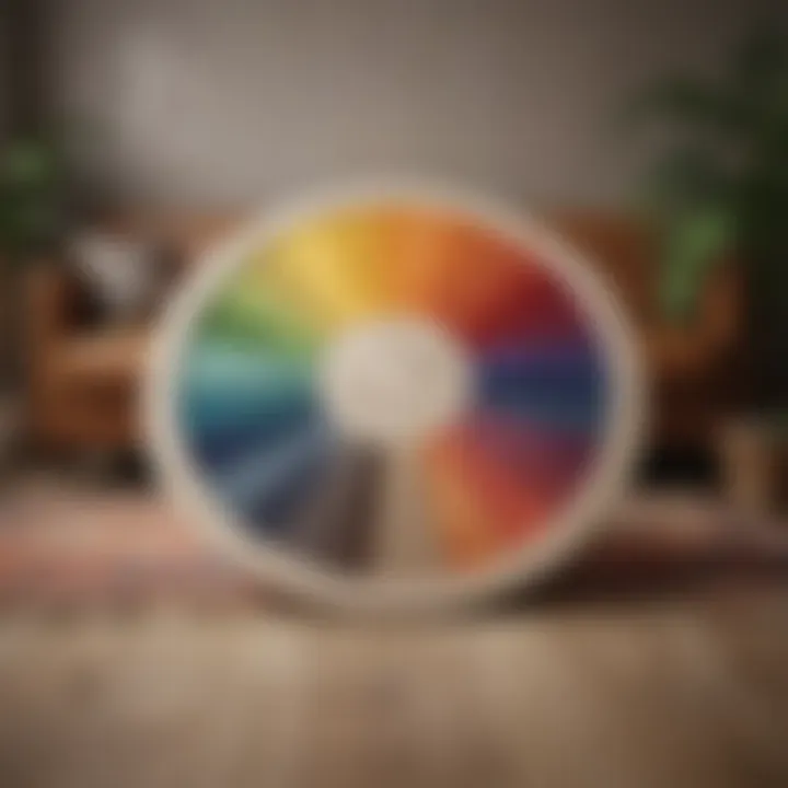 Color wheel illustrating color theory
