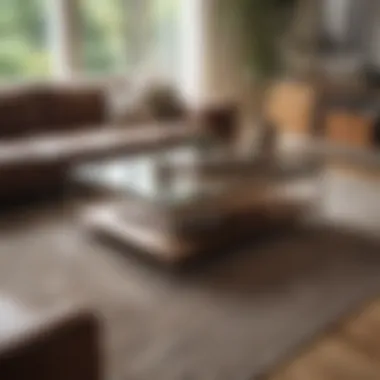Visual Representation of Coffee Table Dimensions Visual representation of coffee table dimensions and proportions