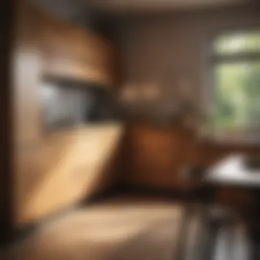 Inviting Wooden Cabinets Warm wooden cabinets in a cozy kitchen