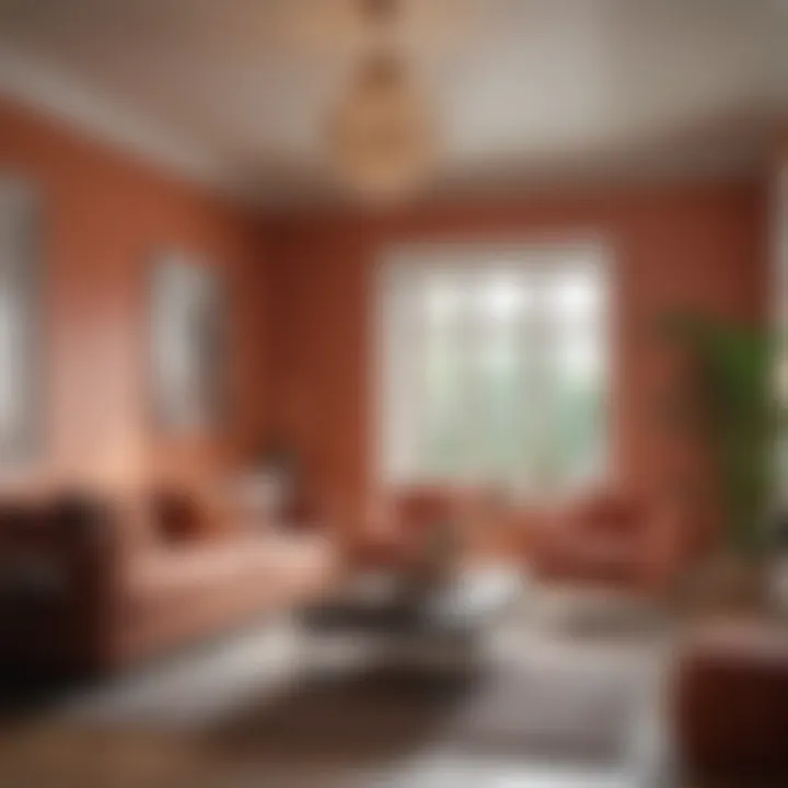 A beautifully decorated living room showcasing a harmonious color palette