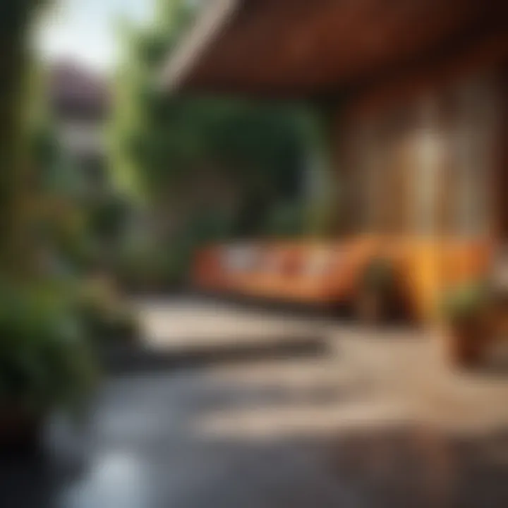 An outdoor space with vibrant colors that enhance relaxation and enjoyment
