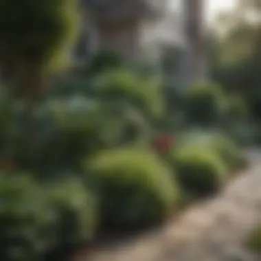 Low-Maintenance Plants for Effortless Elegance Low-maintenance plants effectively designed for a stylish front yard