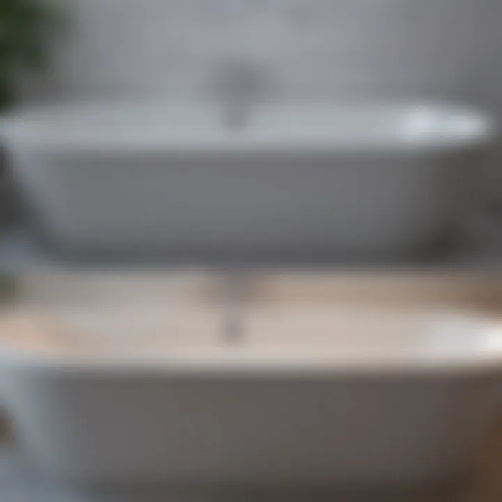 Before and after comparison of clean bathtub jets