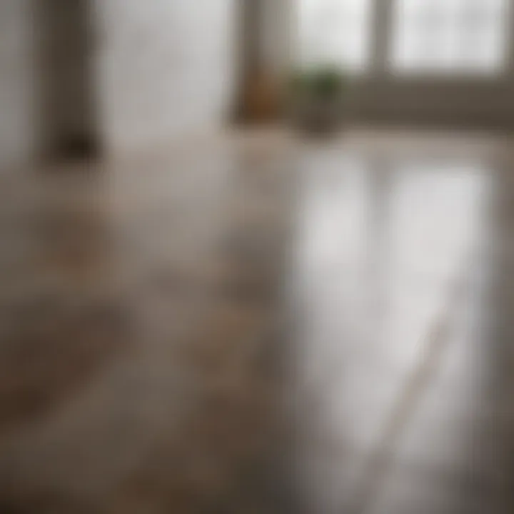 Selection of cleaning products for tiles