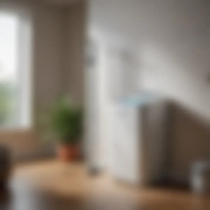 An aesthetically pleasing water softener unit displayed in a contemporary home