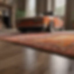 Vibrant area rug cleaning with natural products