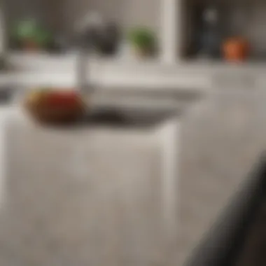 Spotless Countertop Sparkling countertop after thorough cleaning