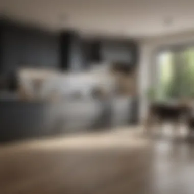 Contemporary Kitchen Design Contemporary kitchen layout showcasing open space and modern design elements