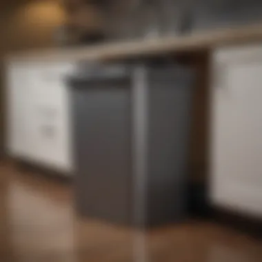Installing Under-Counter Trash Can Installation process of an under-counter trash can
