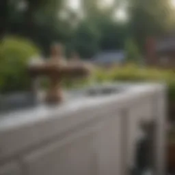 Close-up of a high-quality outdoor spigot washer