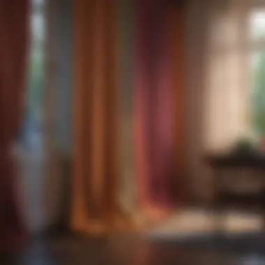 Well-maintained curtains showcasing vibrant colors