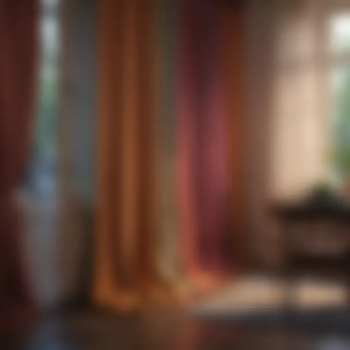 Well-maintained curtains showcasing vibrant colors