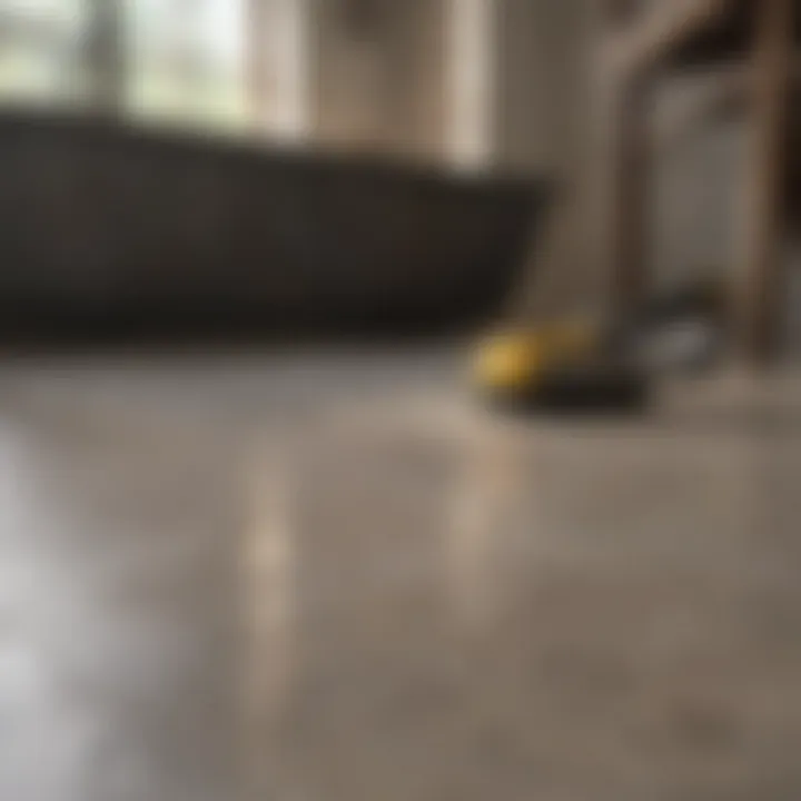 Stone flooring maintenance tools and products