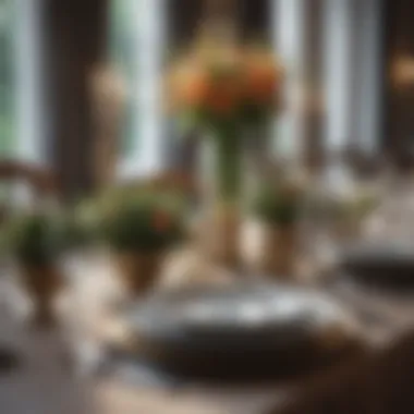 Stylish Table Arrangement Elegant table setting for a party