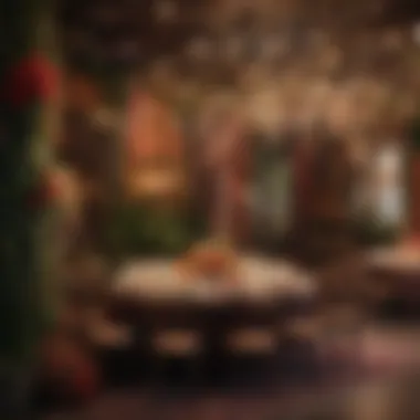 Vibrant party theme decorations