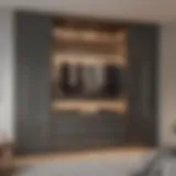 Elegant built-in wardrobe design showcasing efficient use of space