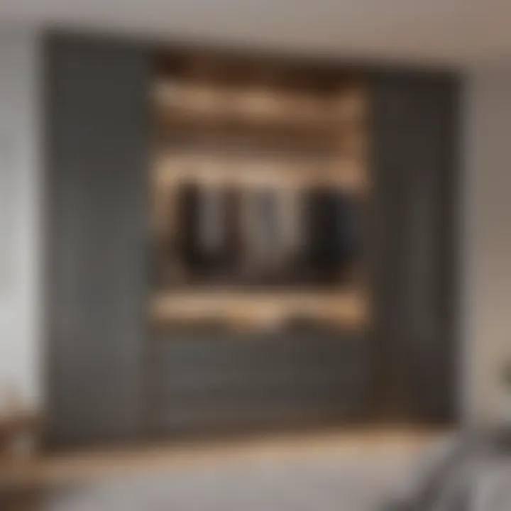 Elegant built-in wardrobe design showcasing efficient use of space